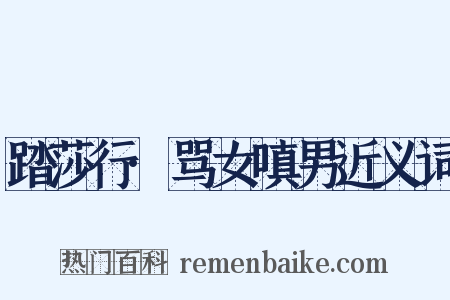 踏莎行·骂女嗔男近义词是什么意思的图片